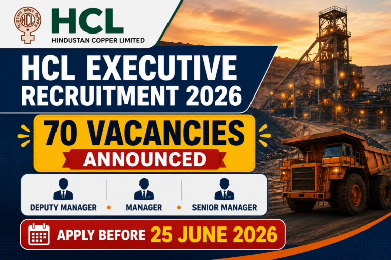 Hindustan Copper Limited recruitment announcement